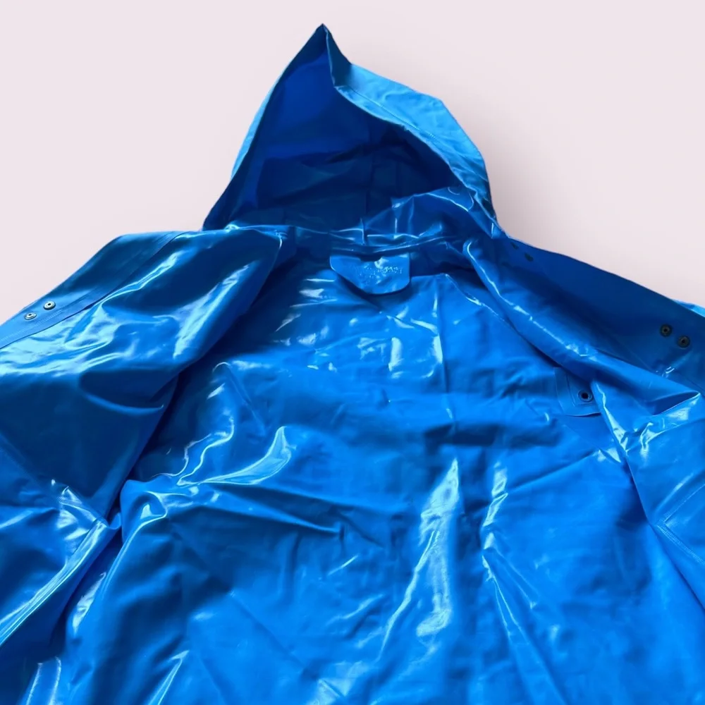 Vintage 1983 Cabbage Patch Kids Doll Pink And Blue Vinyl Raincoat Size 4 - Picture 8 of 13